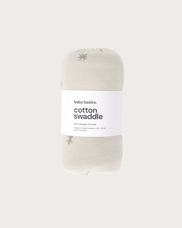 Cotton Swaddle Wrap - Sage Star
