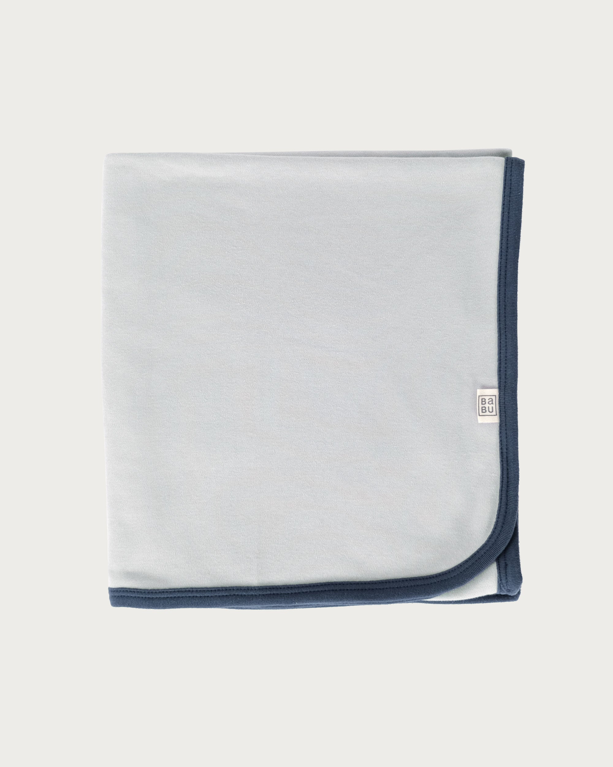 Organic Cotton Swaddle Wrap - Sky Contrast