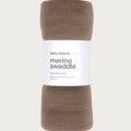 Babu Merino Swaddle Wrap - Walnut