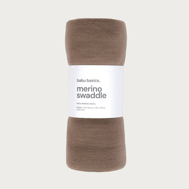 Merino Swaddle Wrap | Walnut