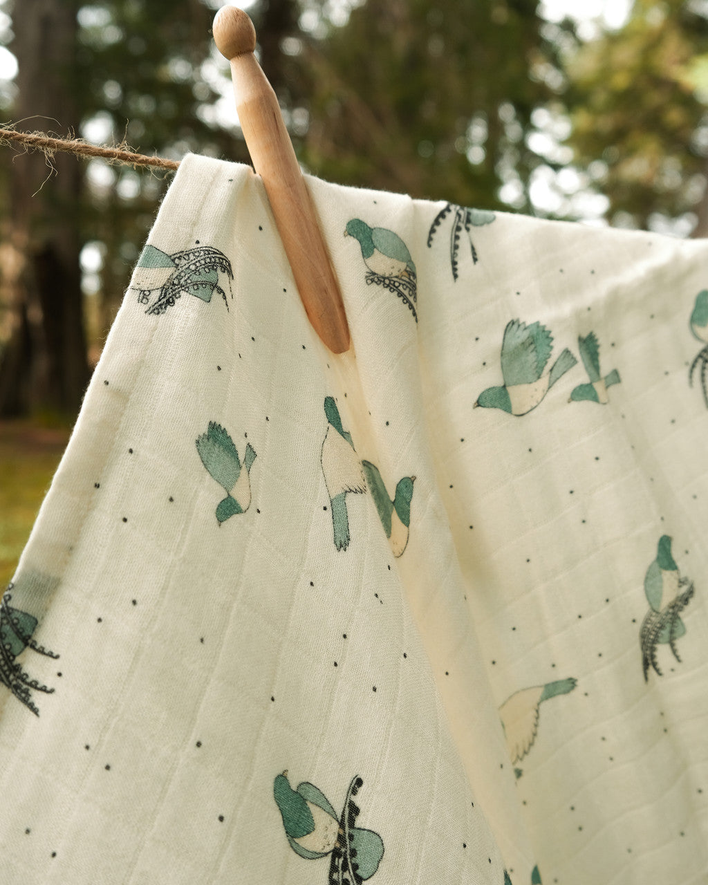 Muslin Swaddle Wrap NZ Forest