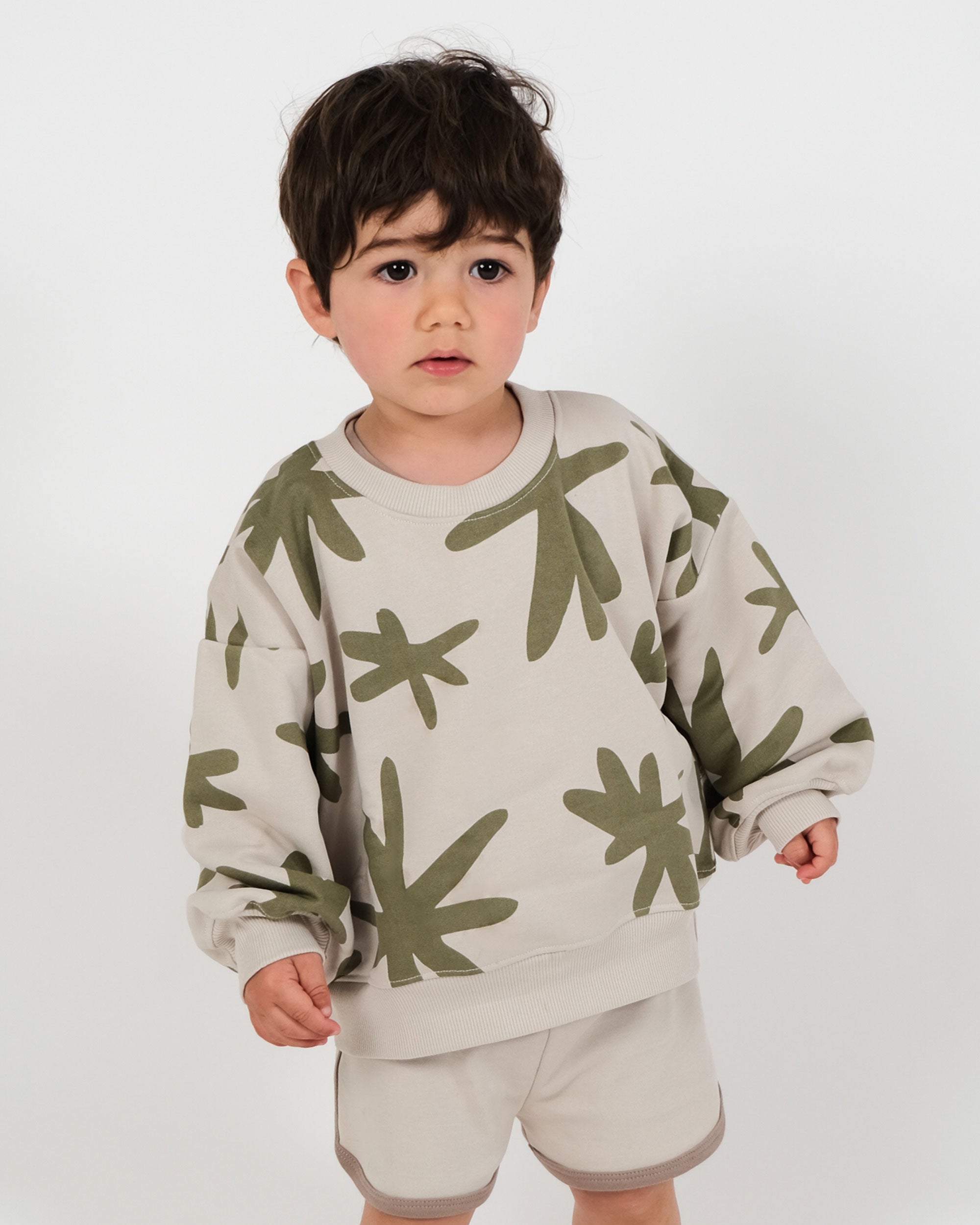 Sweatshirt - Olive Star