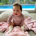 Long Sleeve Bodysuit | Blush - Merino & Me