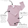 Long Sleeve Bodysuit | Navy - Merino & Me