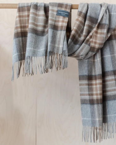Lambswool Blanket Scarf | Mackellar Tartan - Merino & Me