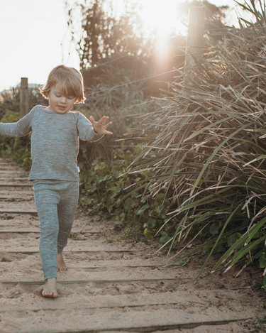 Long Sleeve Top | Grey Marle - Merino & Me