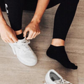 Womens Sneaker Sock Twin Pack | Black - Merino & Me