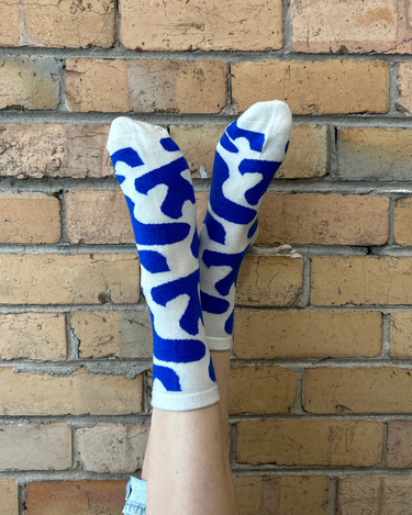 Adult Cashmere Socks | Too Good To Be Blue - Merino & Me