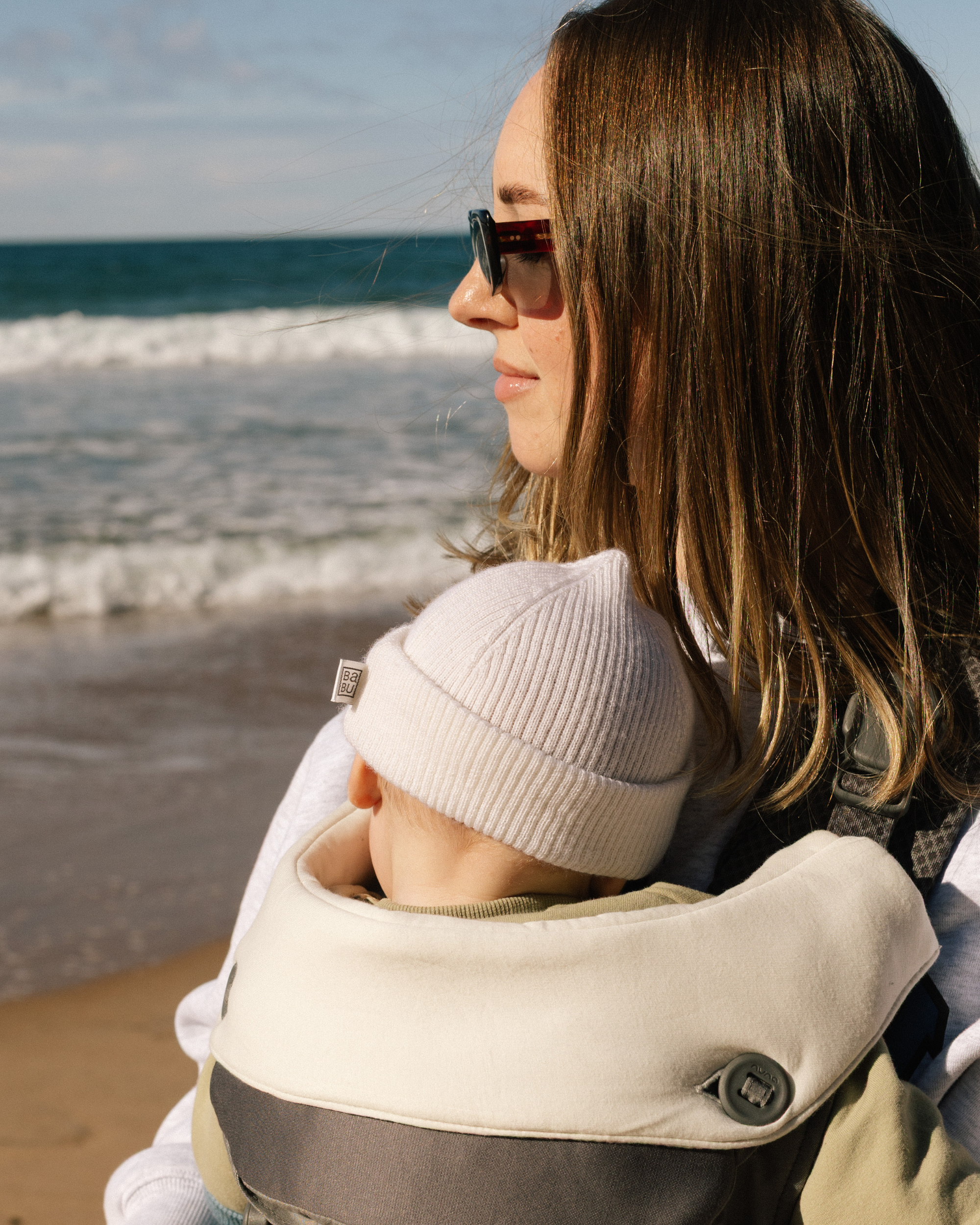 Merino Ribbed Beanie - Cream