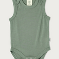 Babu Merino Singlet Bodysuit - Sage