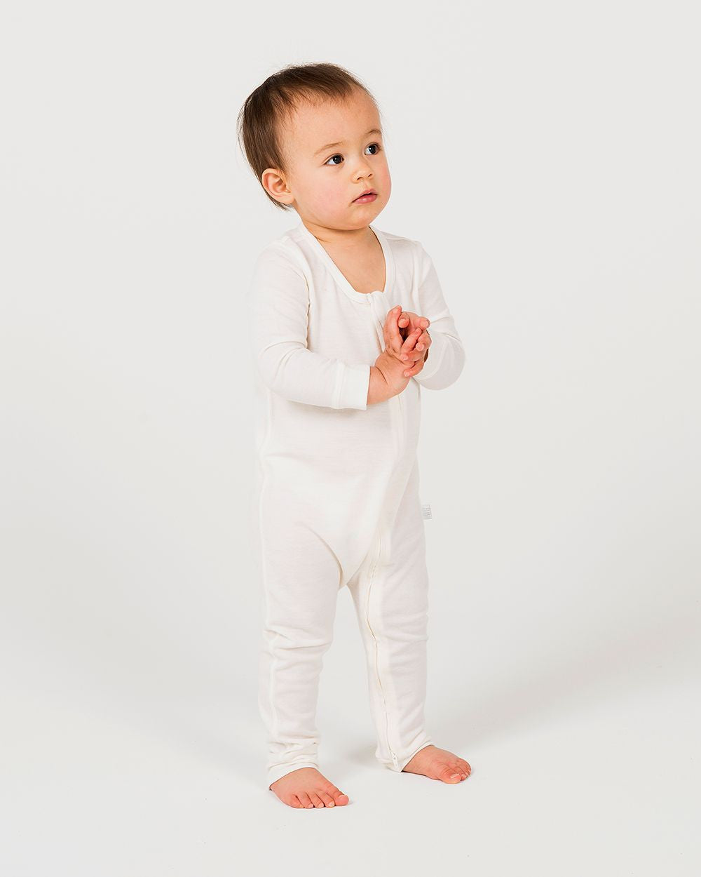 Merino Footless Onesie - Cream