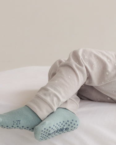Grip Dot Sleepy Socks | Tide - Merino & Me