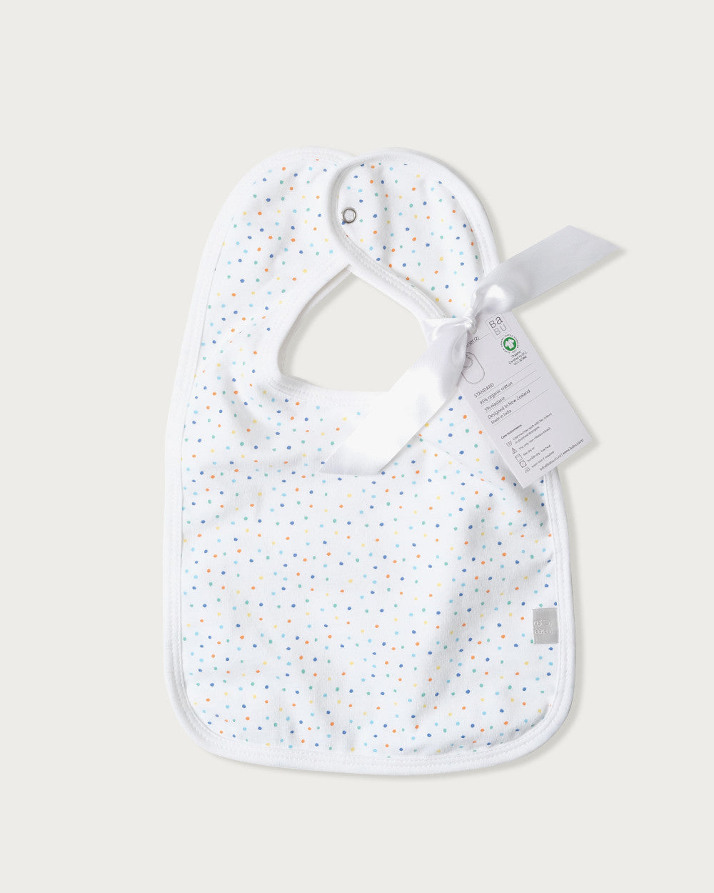 Organic Cotton Lycra Bib Set (2 pack) Confetti