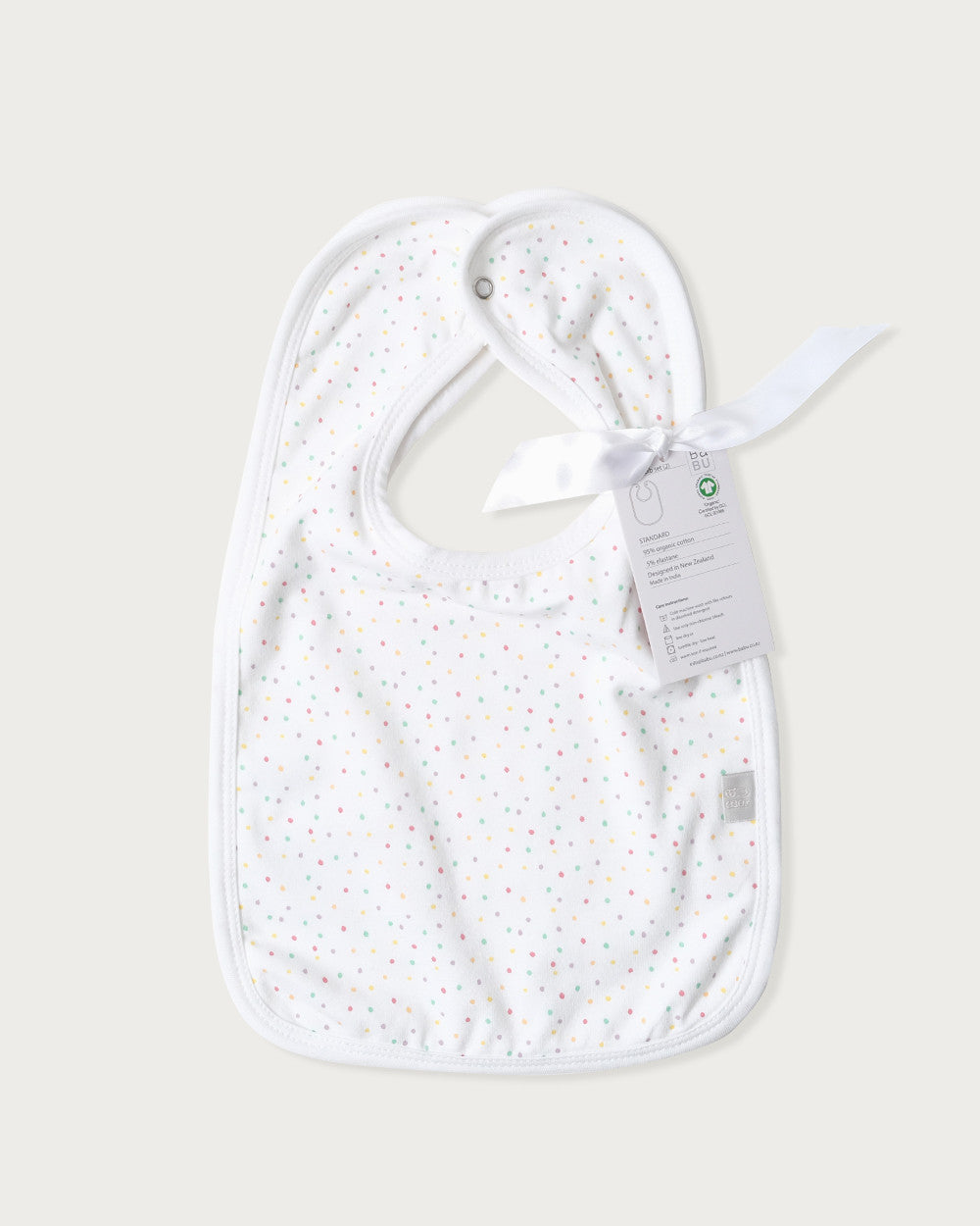 Organic Cotton Lycra Bib Set (2 pack) Confetti