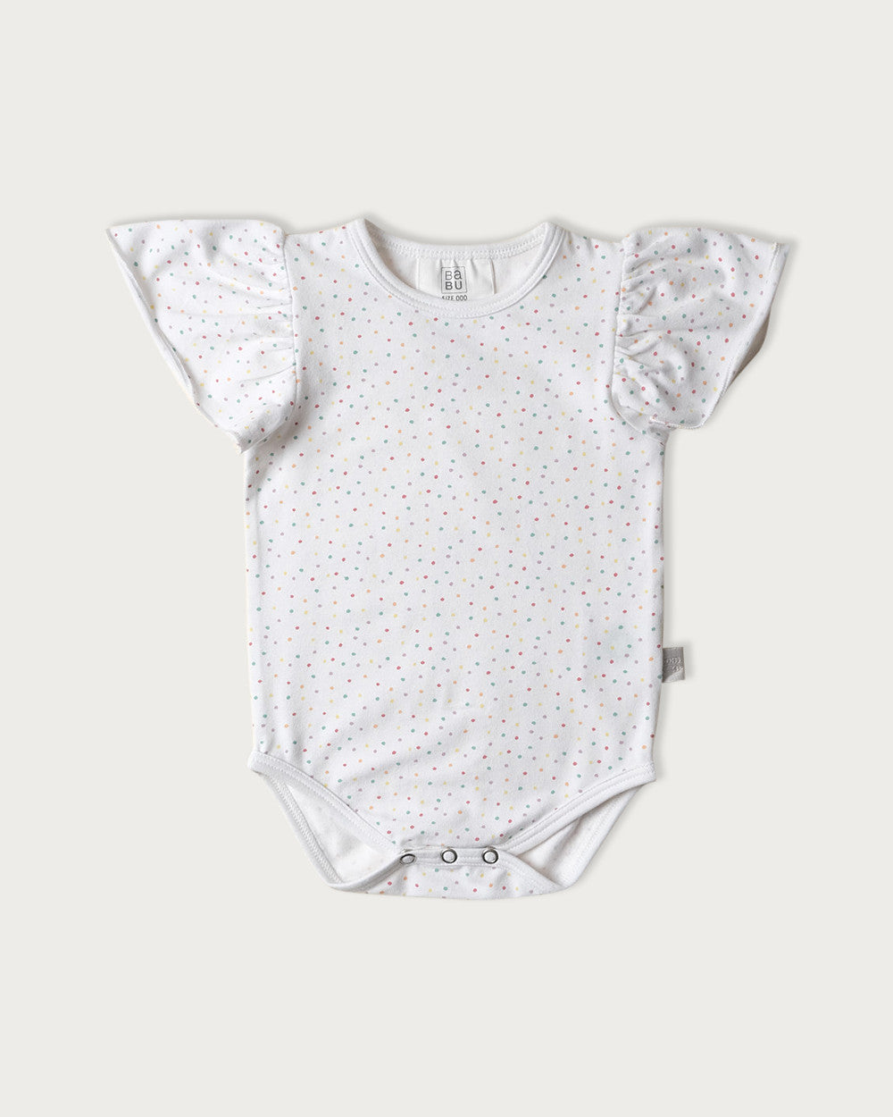 Organic Cotton Short Sleeve Bodysuit Confetti