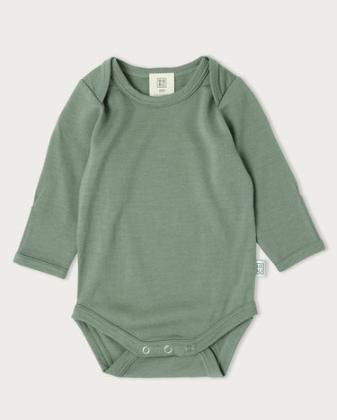 Merino Long Sleeve Bodysuit - Sage