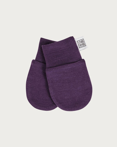 Merino Mittens - Plum