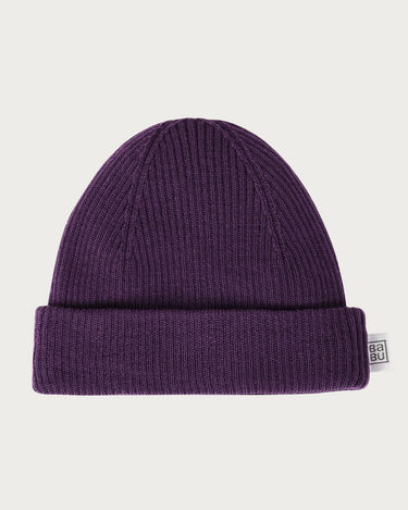 Merino Rib Hat | Plum
