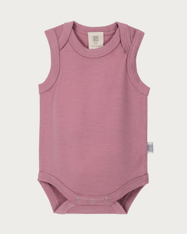 Merino Singlet Bodysuit - Blossom