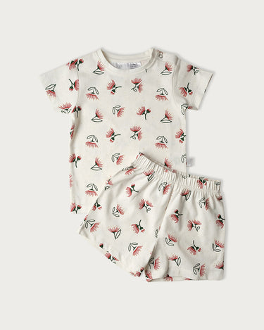 Cotton Short Sleeve PJ - Pohutukawa
