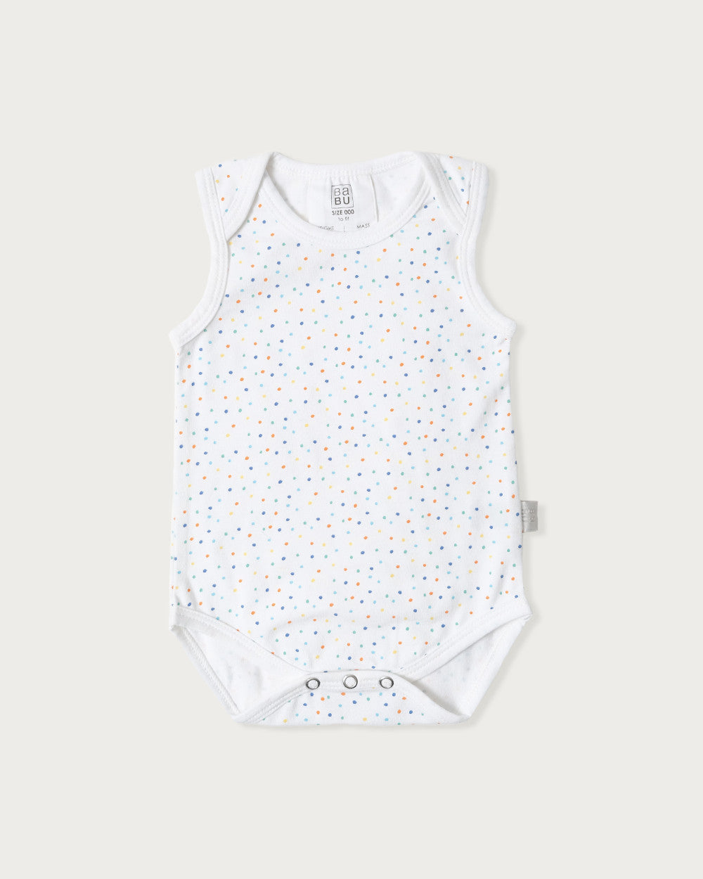 Organic Cotton Singlet Bodysuit Confetti