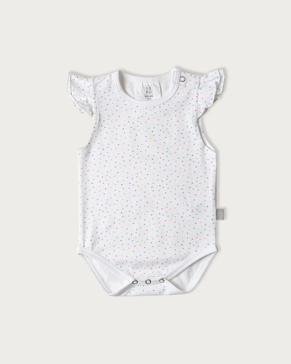 Organic Cotton Singlet Bodysuit Confetti