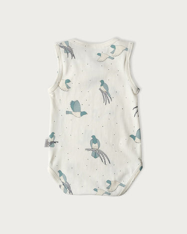 Cotton Singlet Bodysuit - Kereru