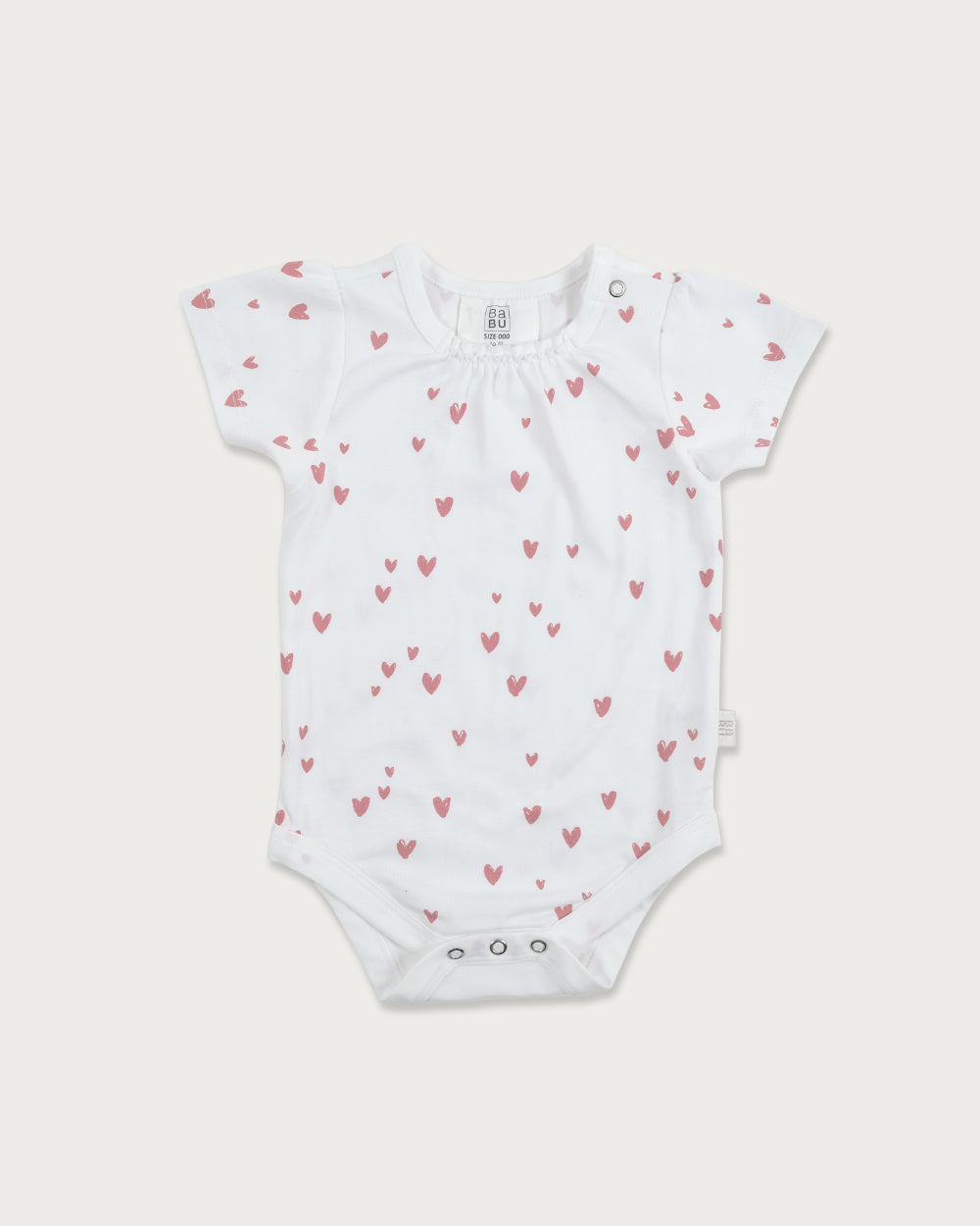 Organic Cotton Lycra Short Sleeve Bodysuit