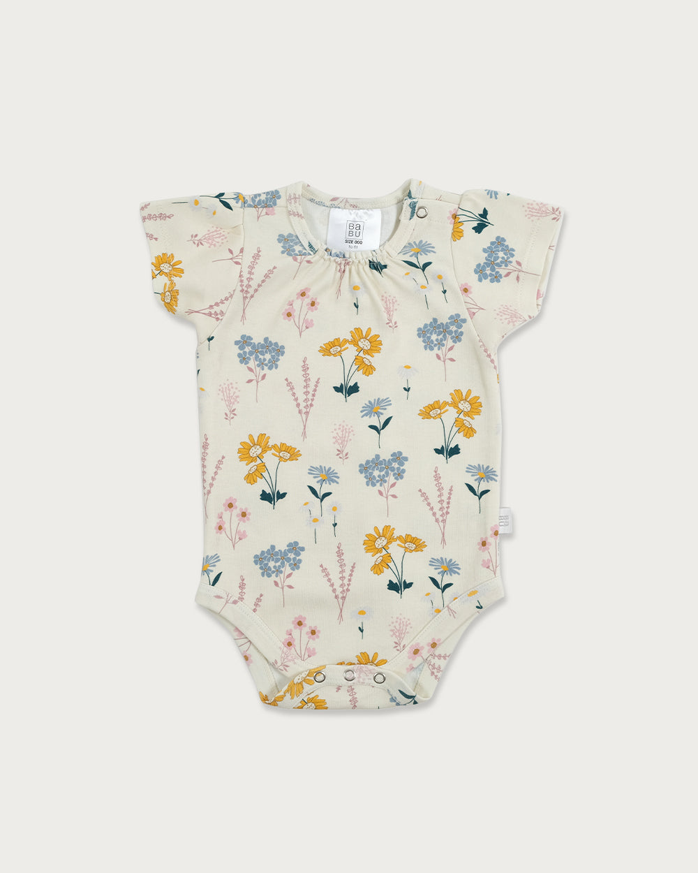 Organic Cotton Lycra Short Sleeve Bodysuit